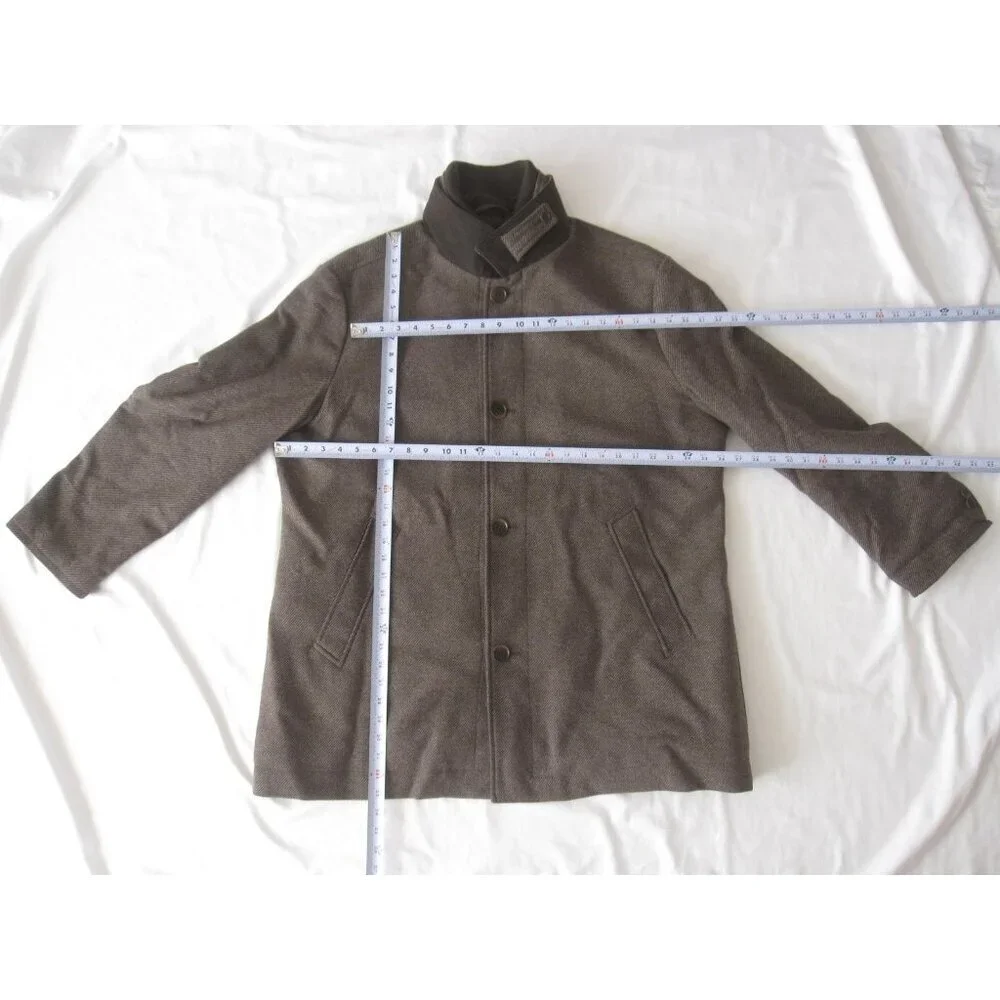 Joseph Abboud Over Coat Utility Liner Wool Minimalist Streetwear Sz XXL (MJ72)